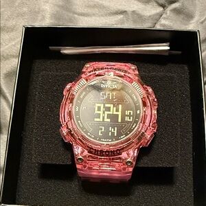 Invicta Transparent Pink Smartwatch